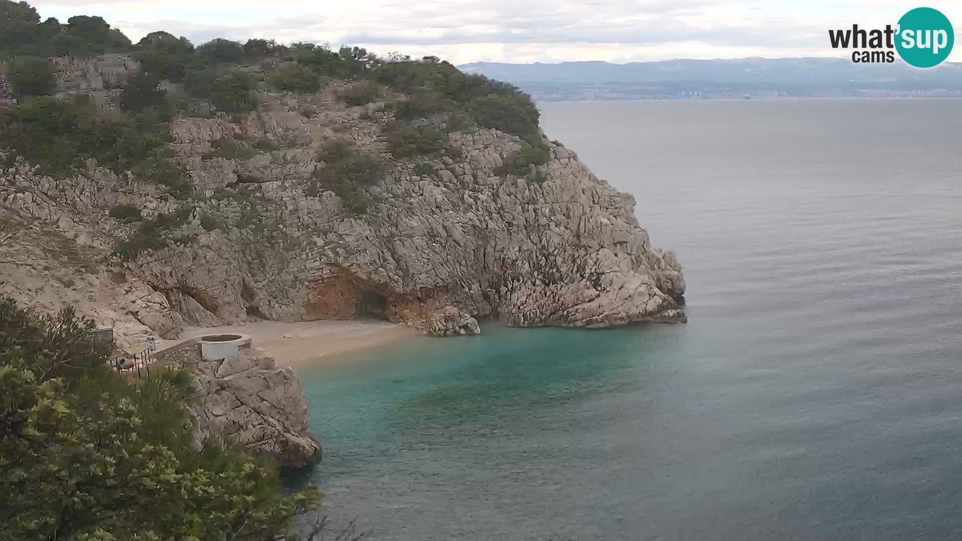 Webcam Brseč beach – Mošćenička Draga – Croatia