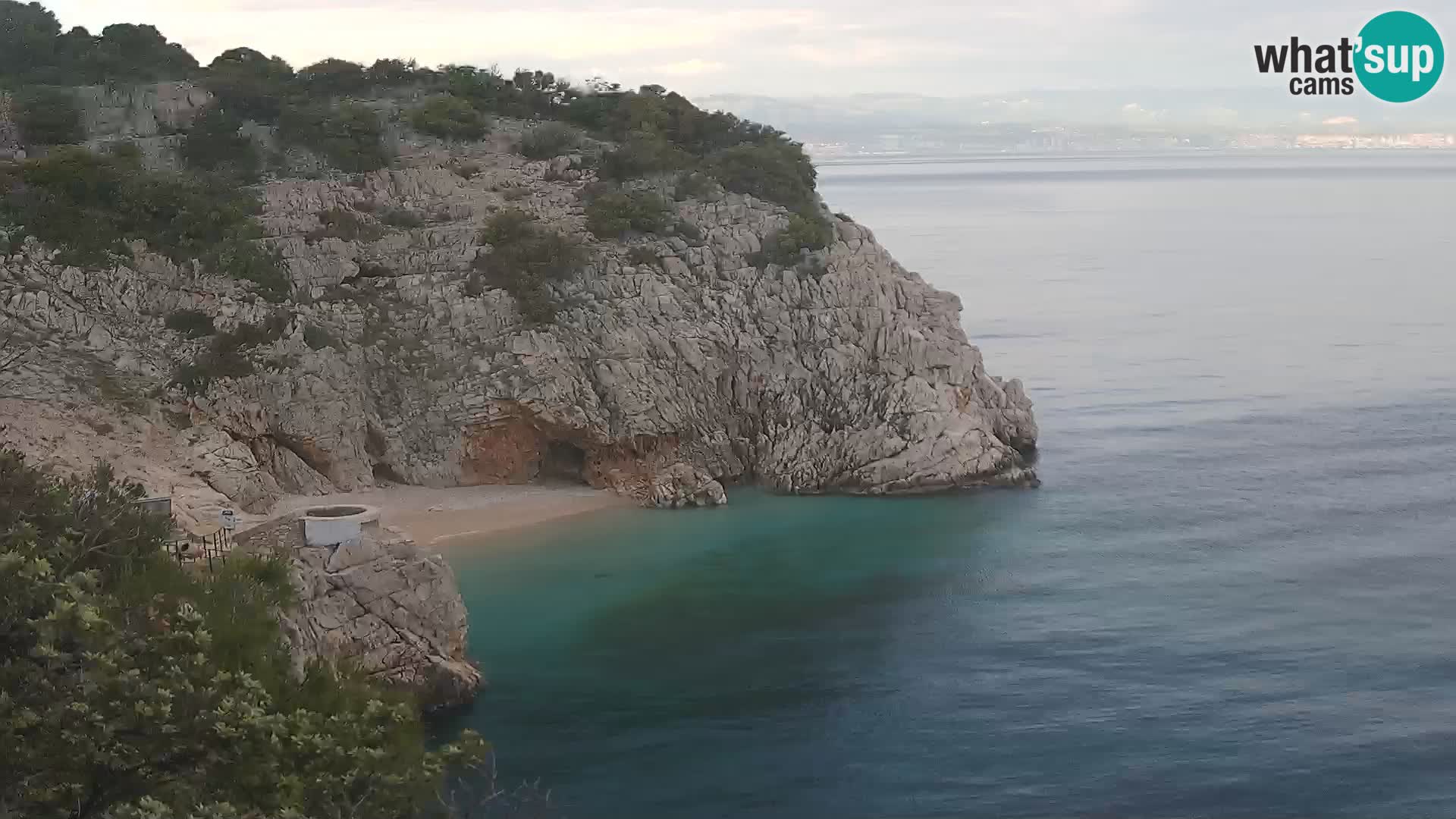 Webcam Brseč beach – Mošćenička Draga – Croatia