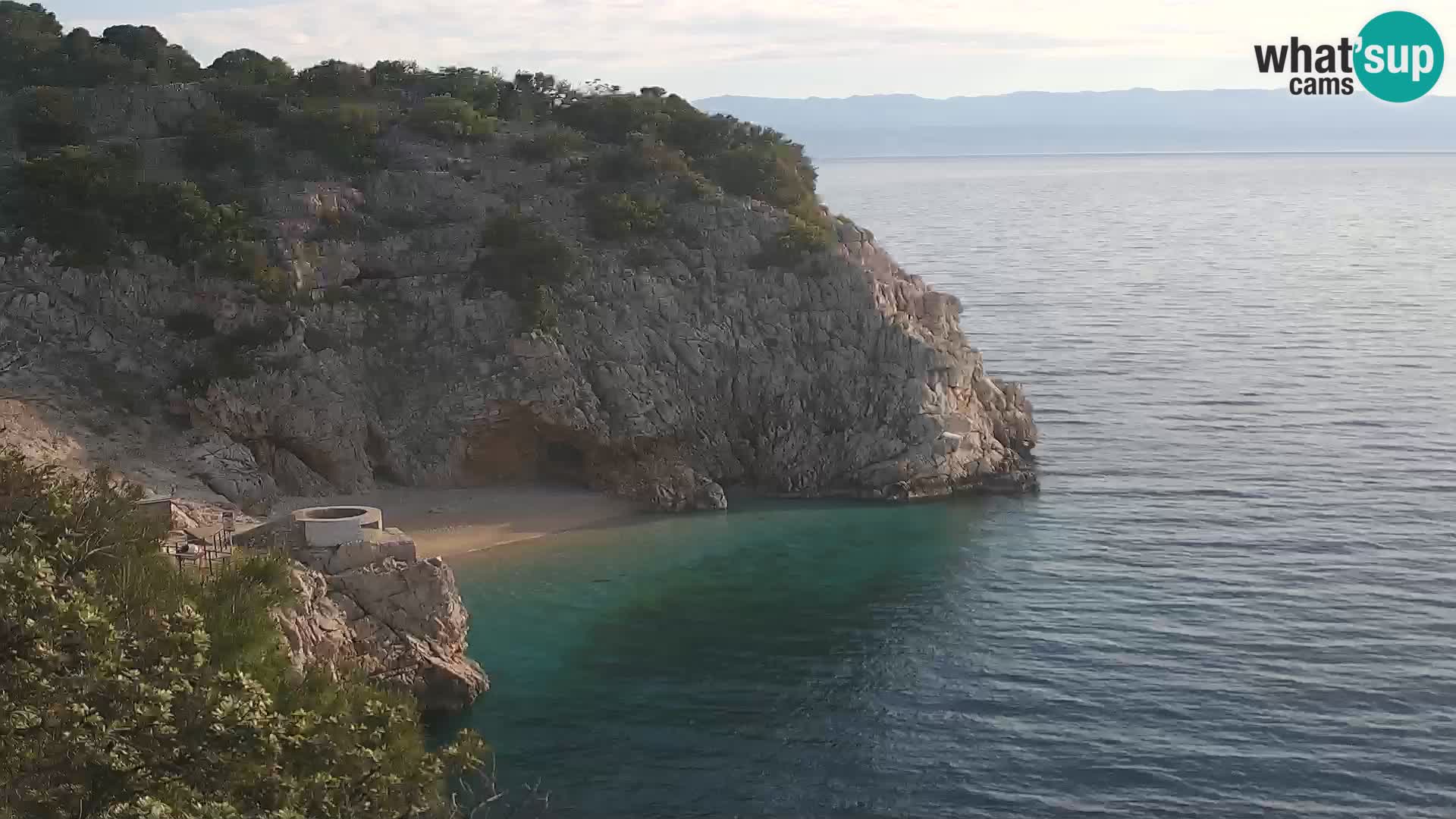 Cámara web de la playa de Brseč en Mošćenička Draga, Croacia