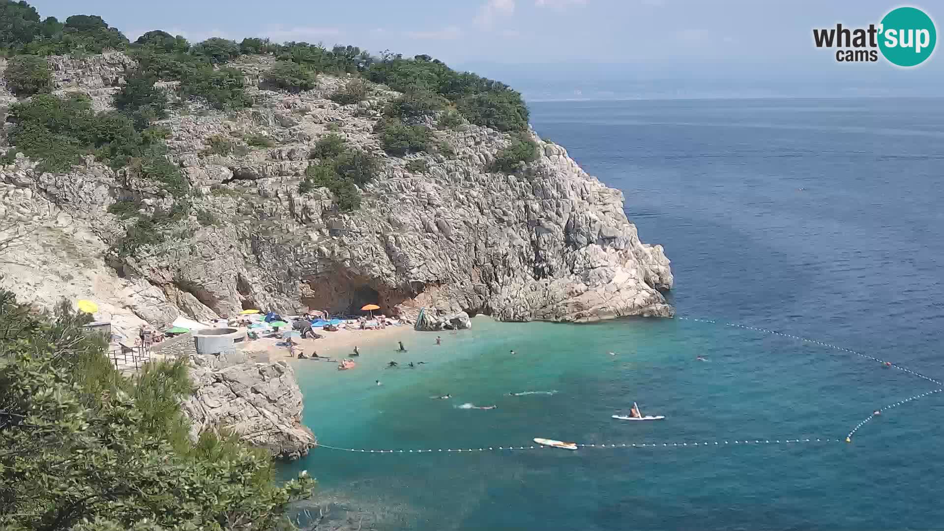 Webcam Brseč beach – Mošćenička Draga – Croatia