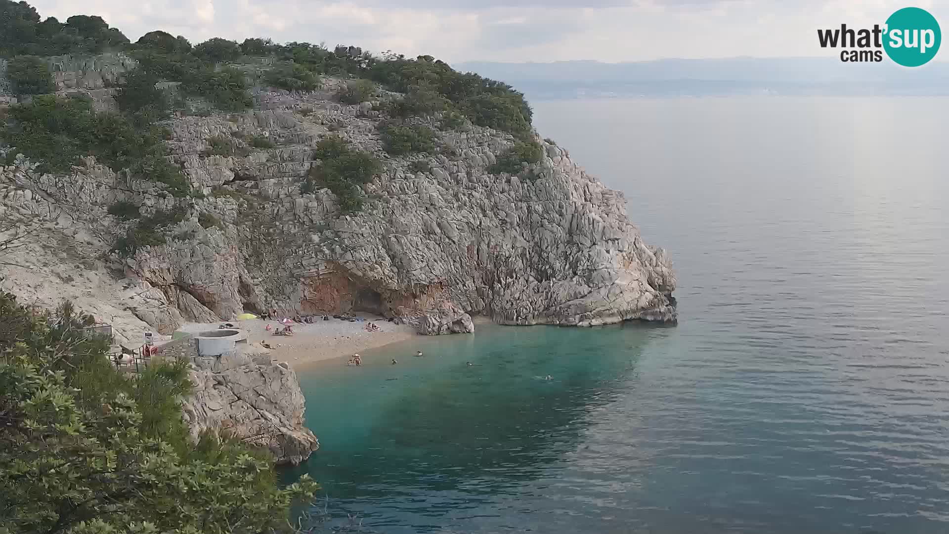 Webcam Brseč beach – Mošćenička Draga – Croatia
