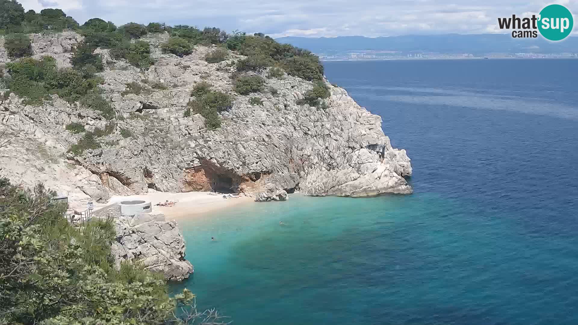 Webcam Brseč beach – Mošćenička Draga – Croatia