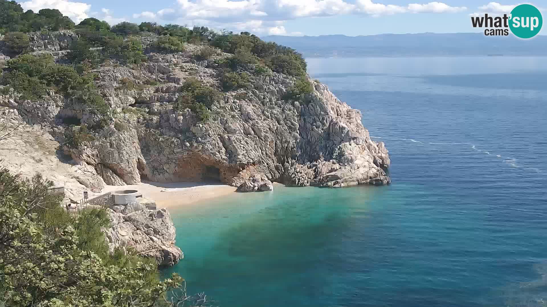 Webcam Bersezio spiaggia – Draga di Moschiena – Croazia