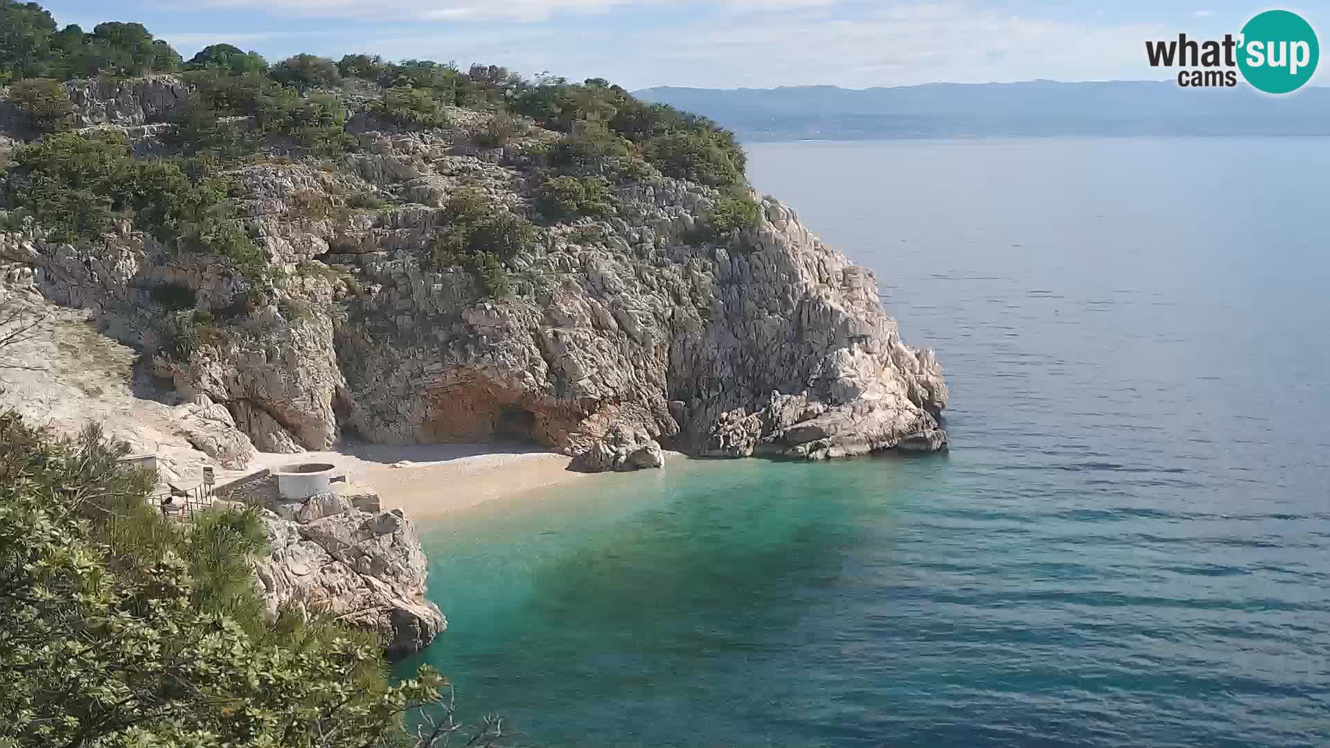 Webcam Brseč Strand – Mošćenička Draga – Kroatien