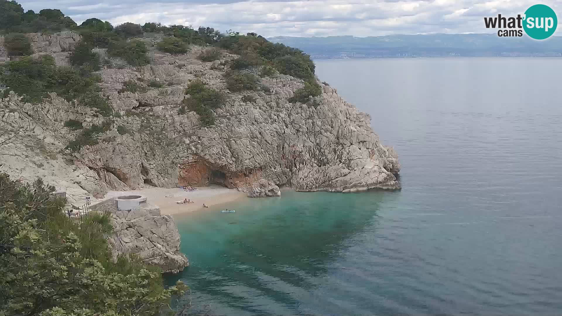 Webcam Bersezio spiaggia – Draga di Moschiena – Croazia