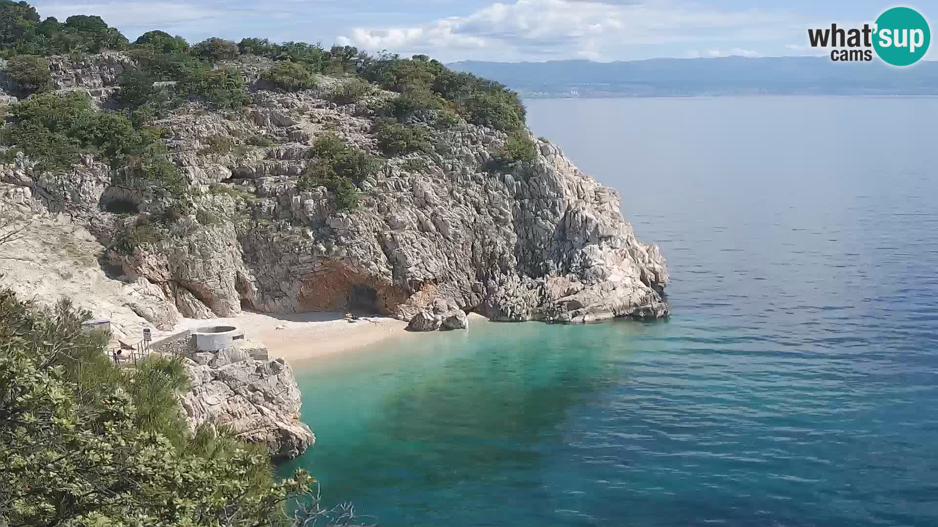 Webcam Brseč beach – Mošćenička Draga – Croatia