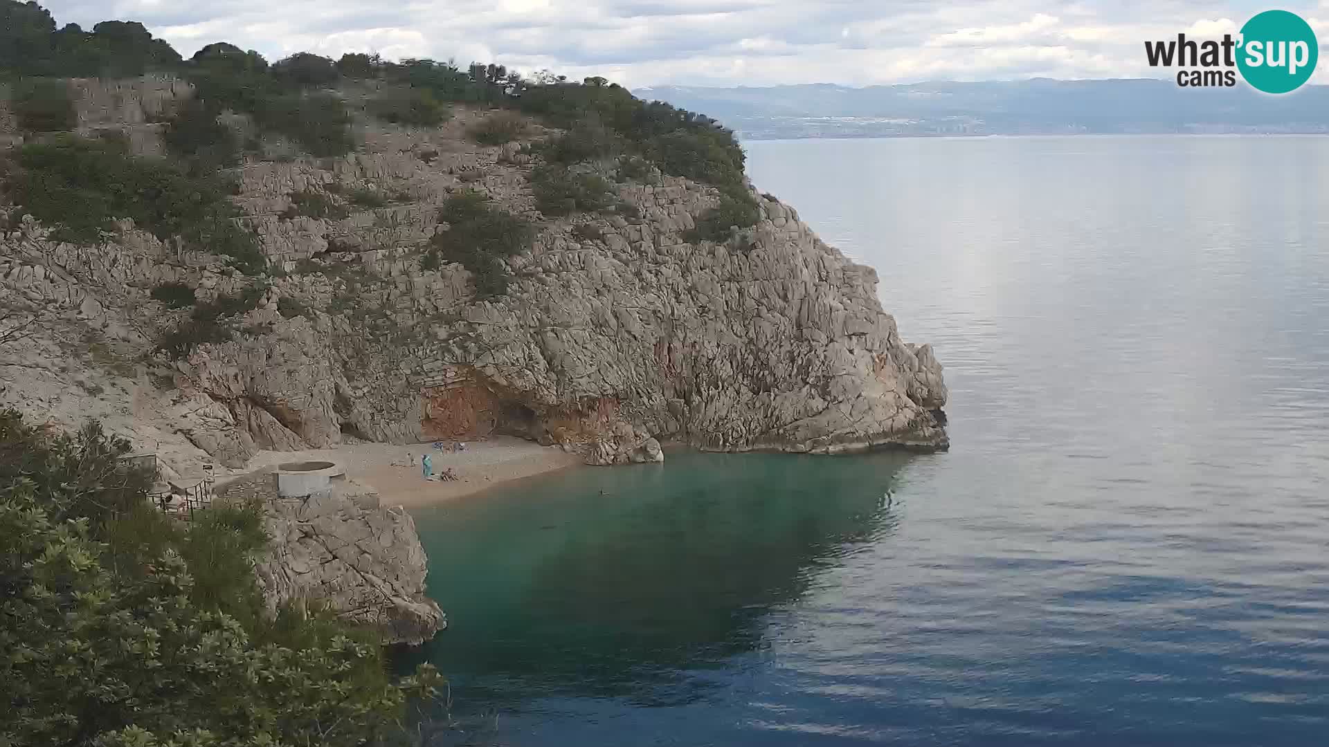 Webcam Brseč beach – Mošćenička Draga – Croatia