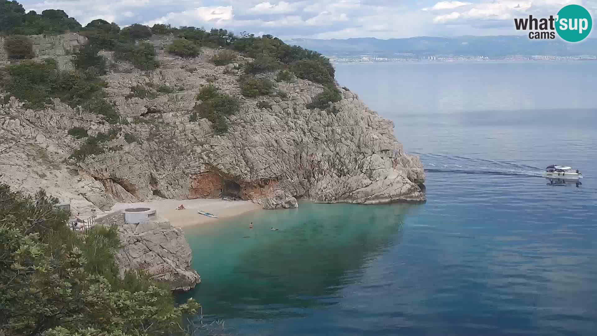 Webcam Brseč Strand – Mošćenička Draga – Kroatien