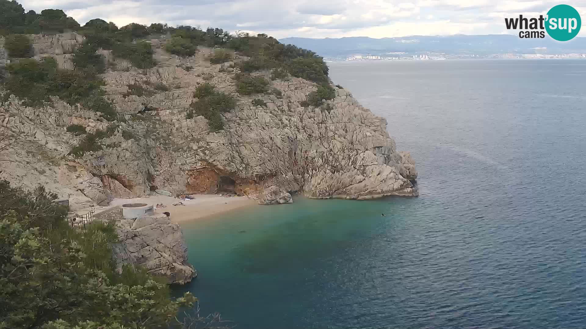 Webcam Bersezio spiaggia – Draga di Moschiena – Croazia