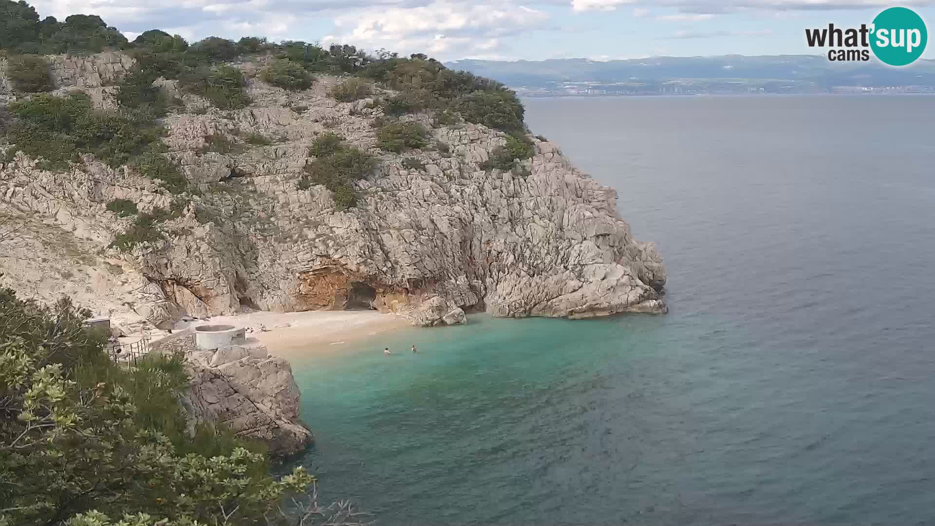 Webcam Bersezio spiaggia – Draga di Moschiena – Croazia