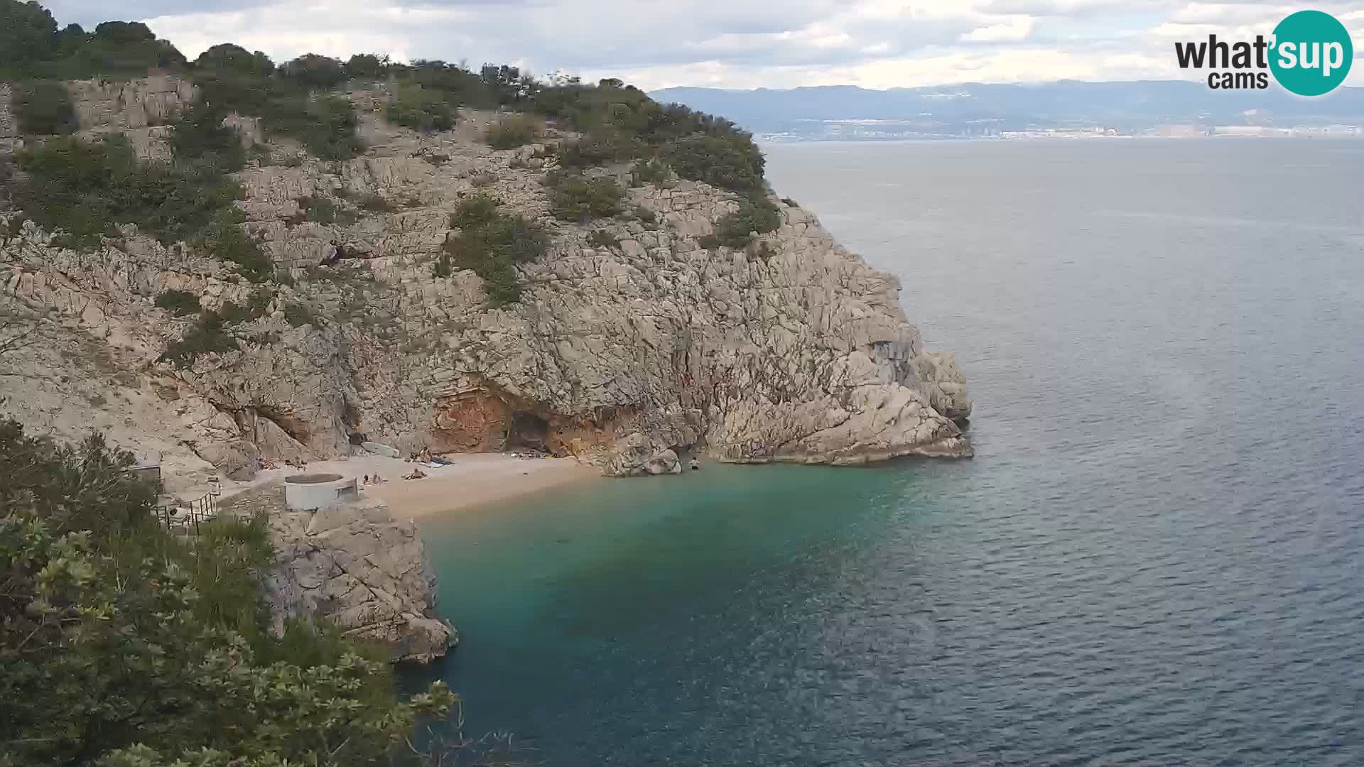 Web kamera plaže Brseč – Mošćenička Draga – Hrvatska