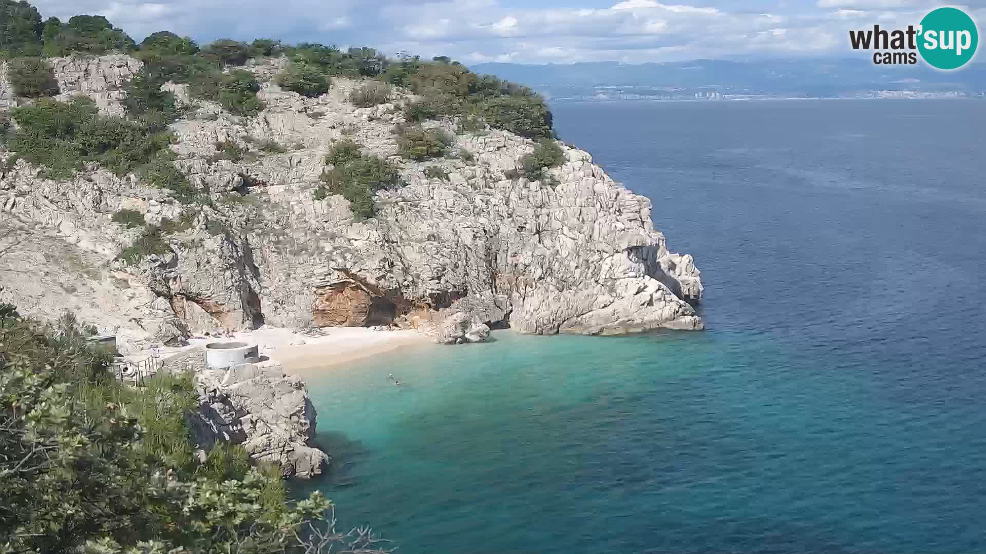 Webcam Brseč Strand – Mošćenička Draga – Kroatien