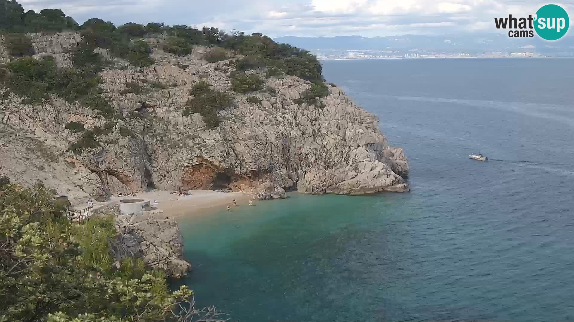 Webcam Brseč beach – Mošćenička Draga – Croatia