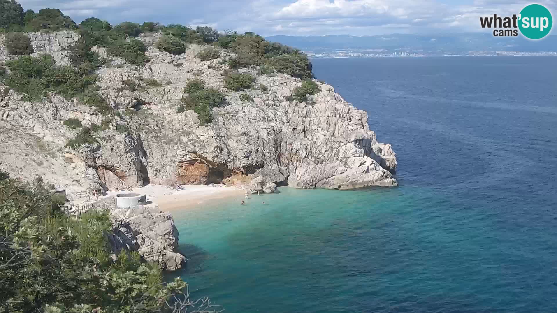 Webcam Bersezio spiaggia – Draga di Moschiena – Croazia