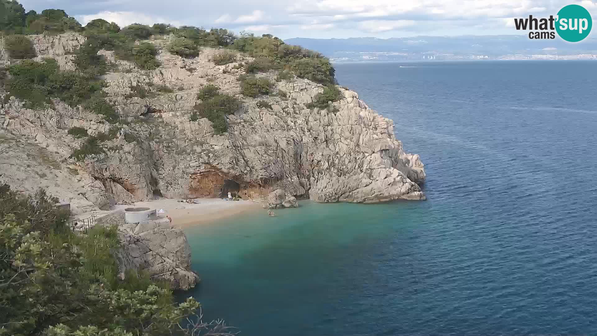 Webcam Brseč beach – Mošćenička Draga – Croatia