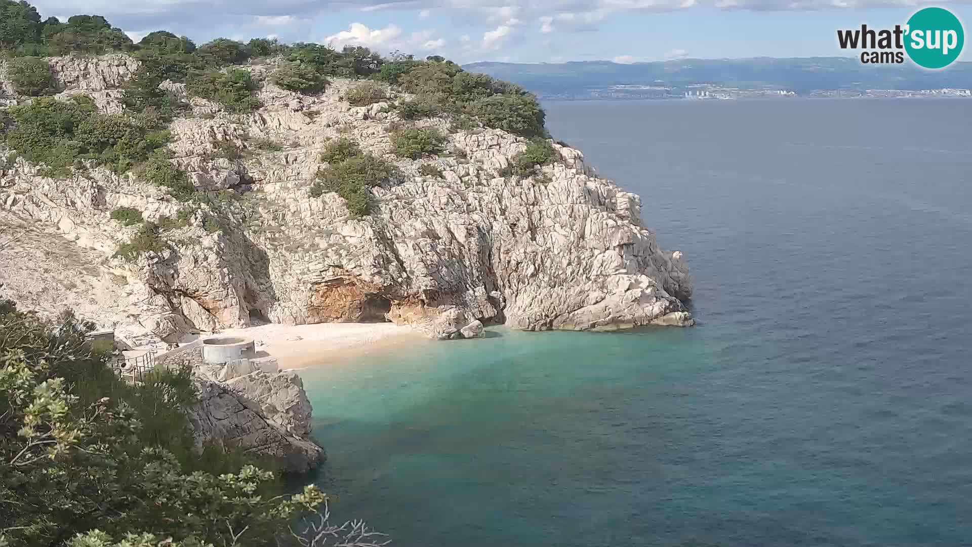 Webcam Bersezio spiaggia – Draga di Moschiena – Croazia