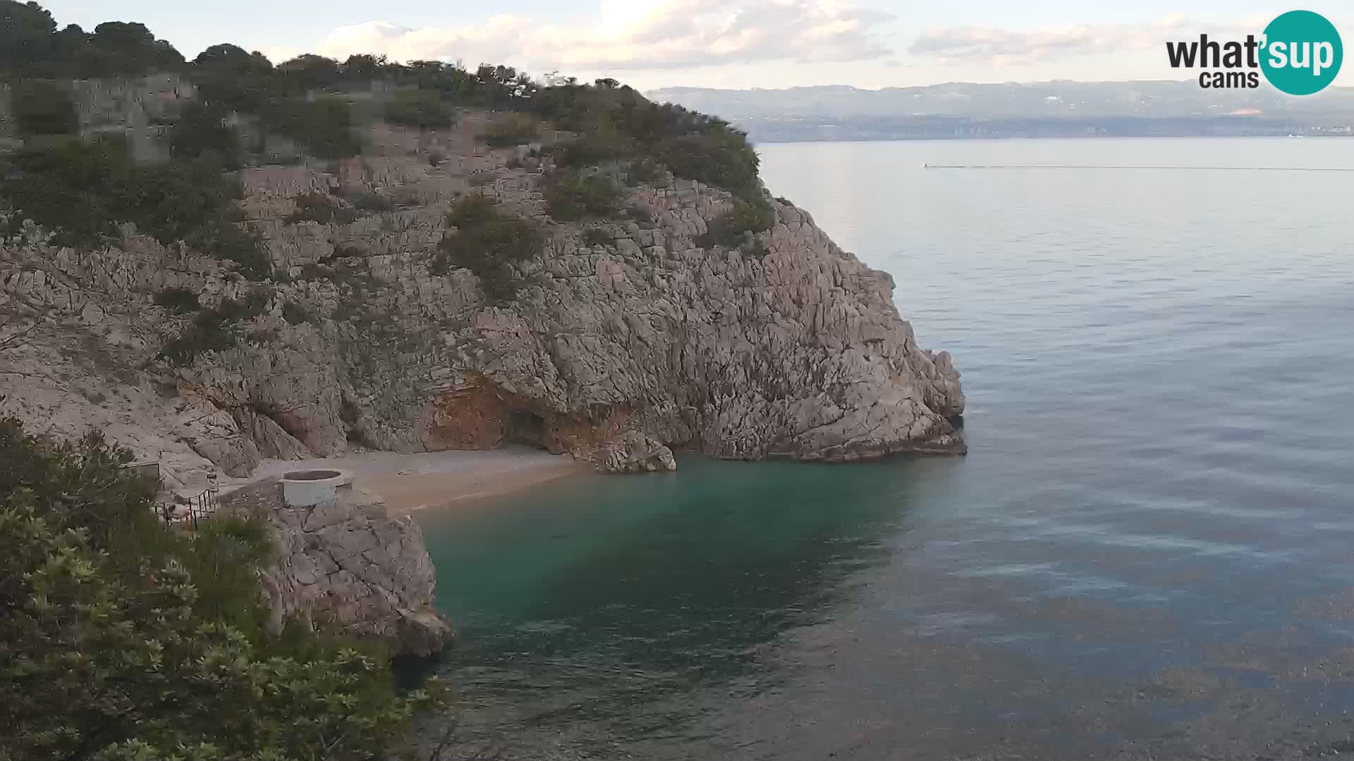 Web kamera plaže Brseč – Mošćenička Draga – Hrvatska