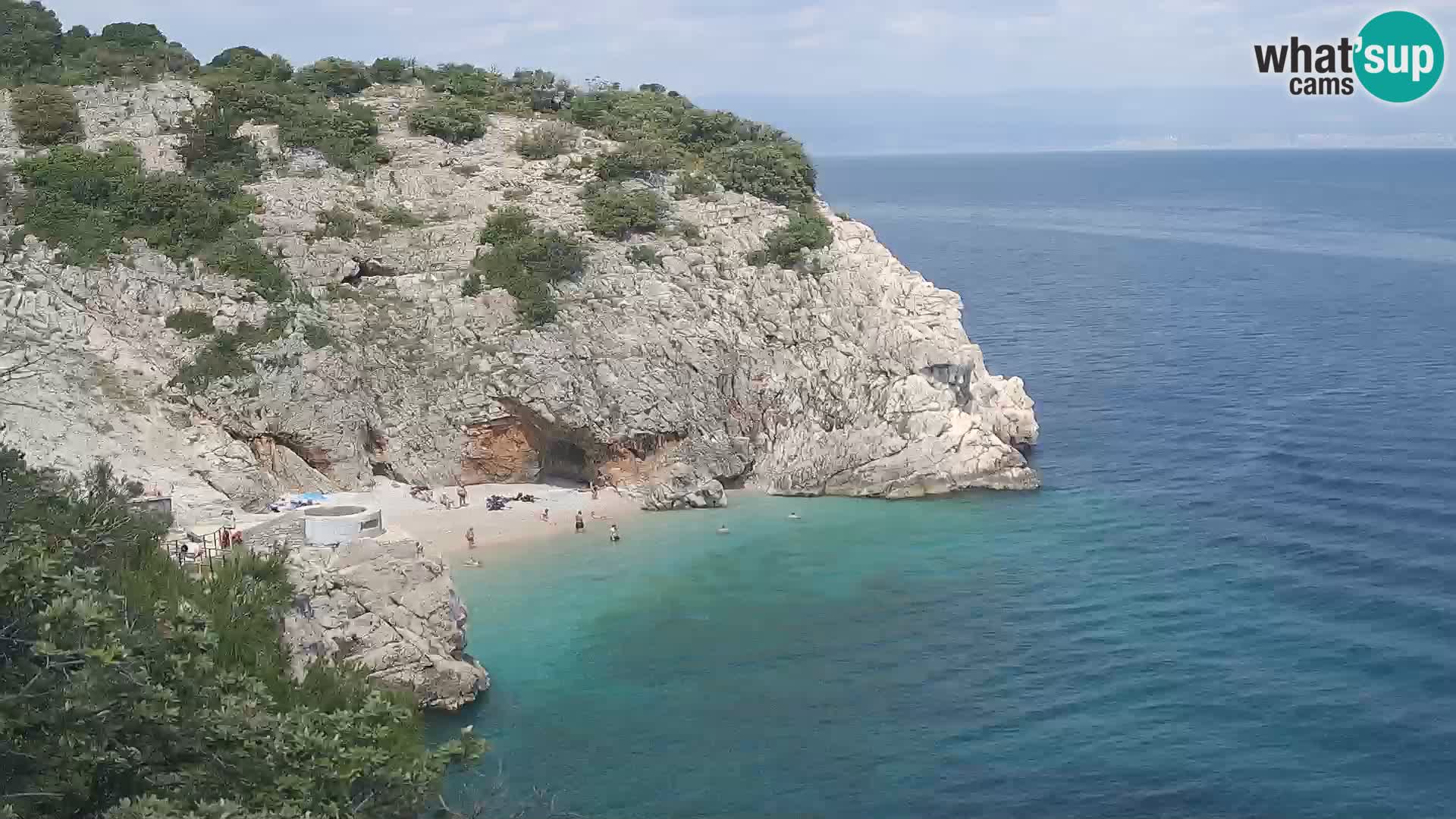 Web kamera plaže Brseč – Mošćenička Draga – Hrvatska