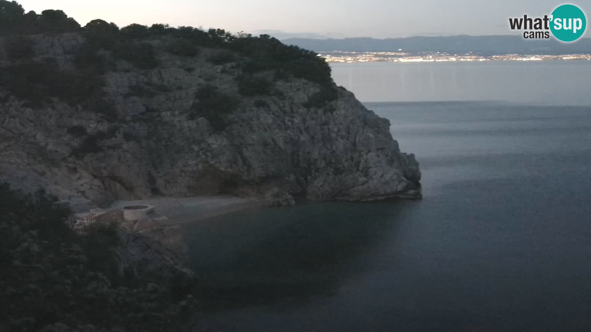 Webcam plage Brseč à Mošćenička Draga, Croatie