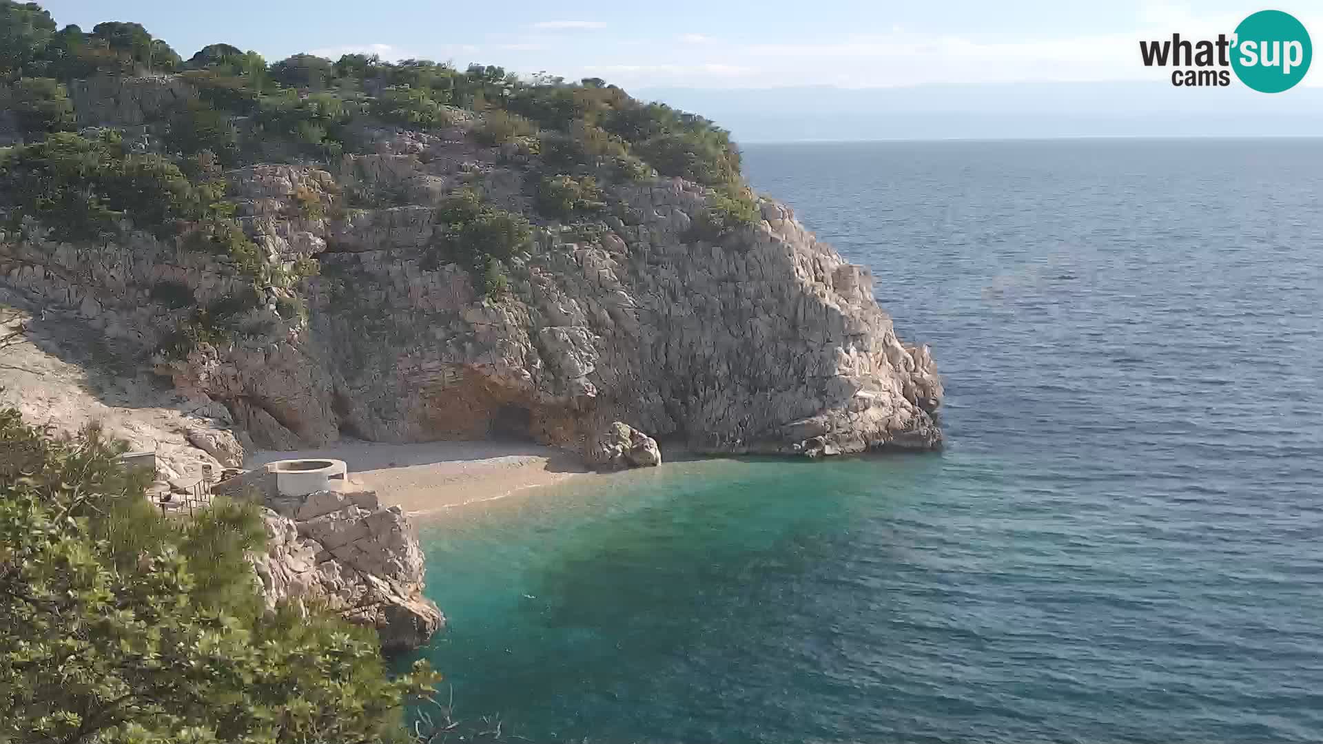 Webcam Bersezio spiaggia – Draga di Moschiena – Croazia