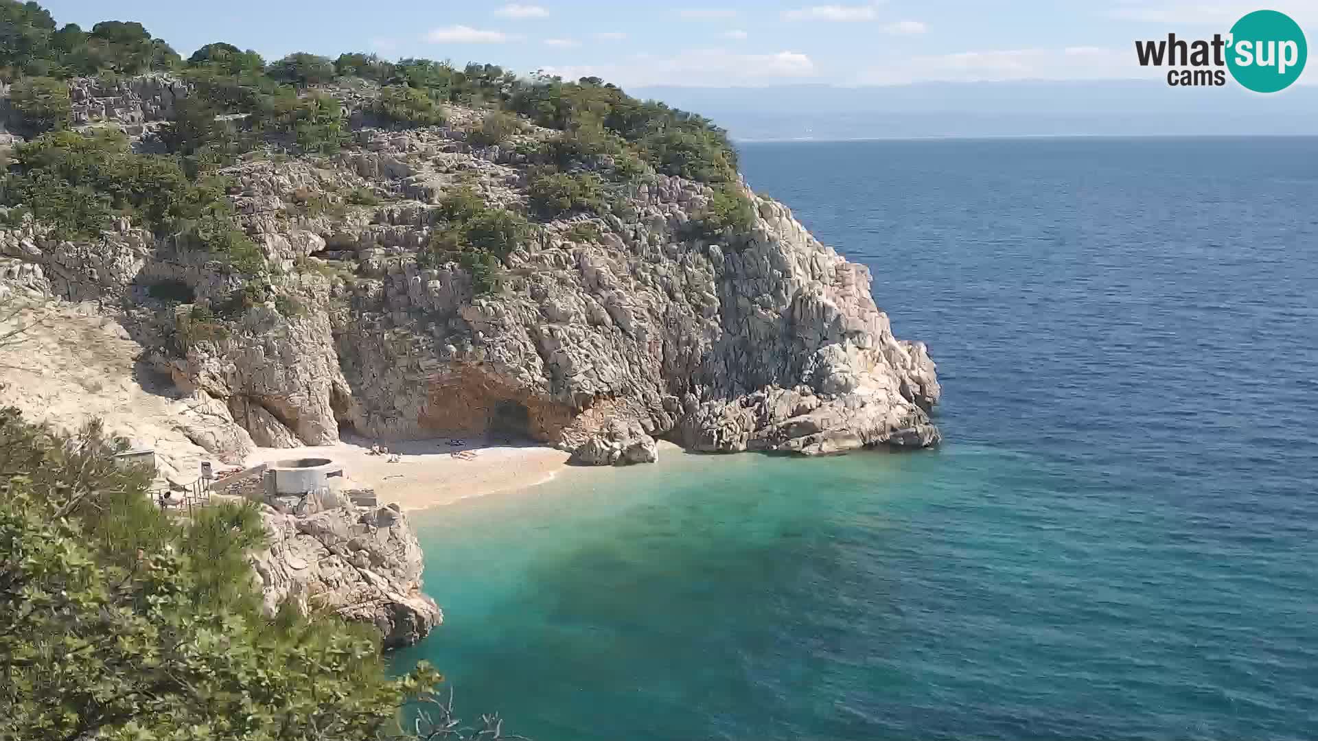 Webcam Brseč beach – Mošćenička Draga – Croatia
