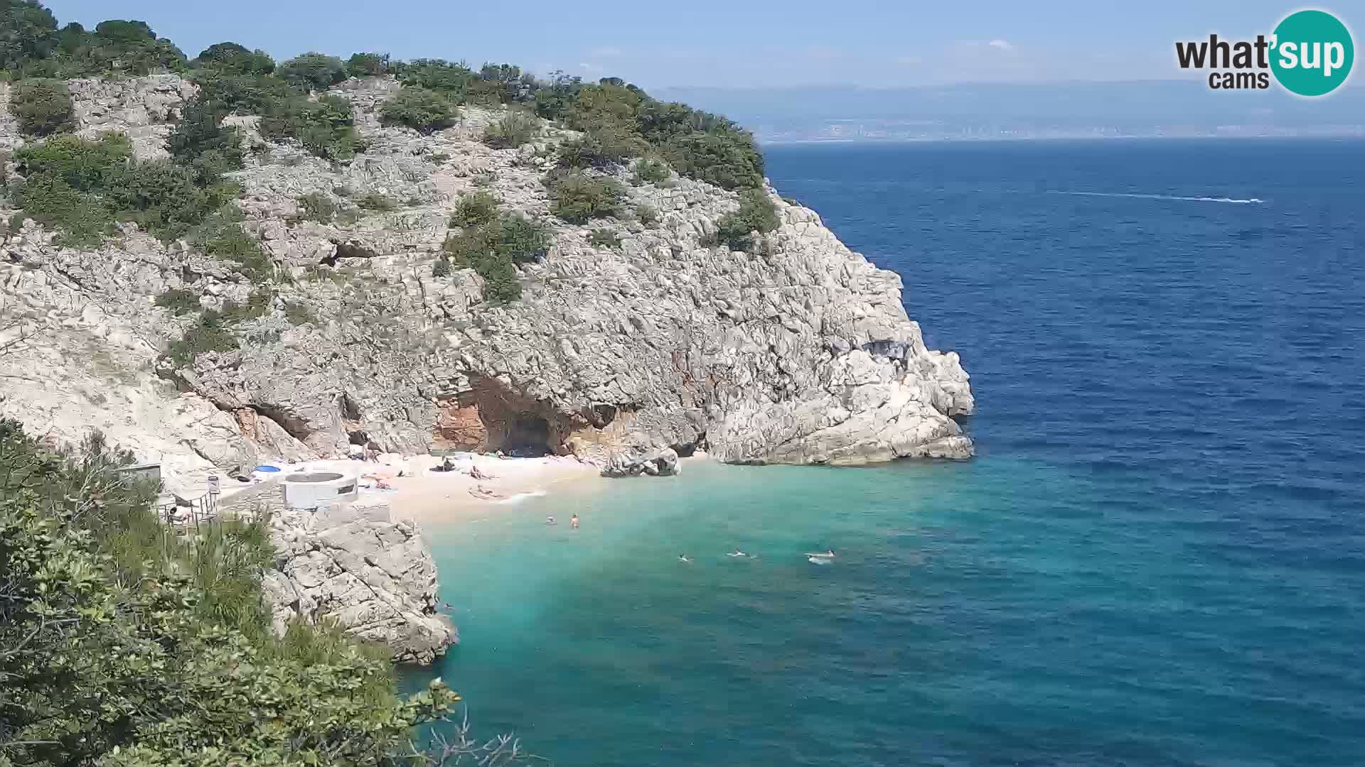 Webcam Bersezio spiaggia – Draga di Moschiena – Croazia