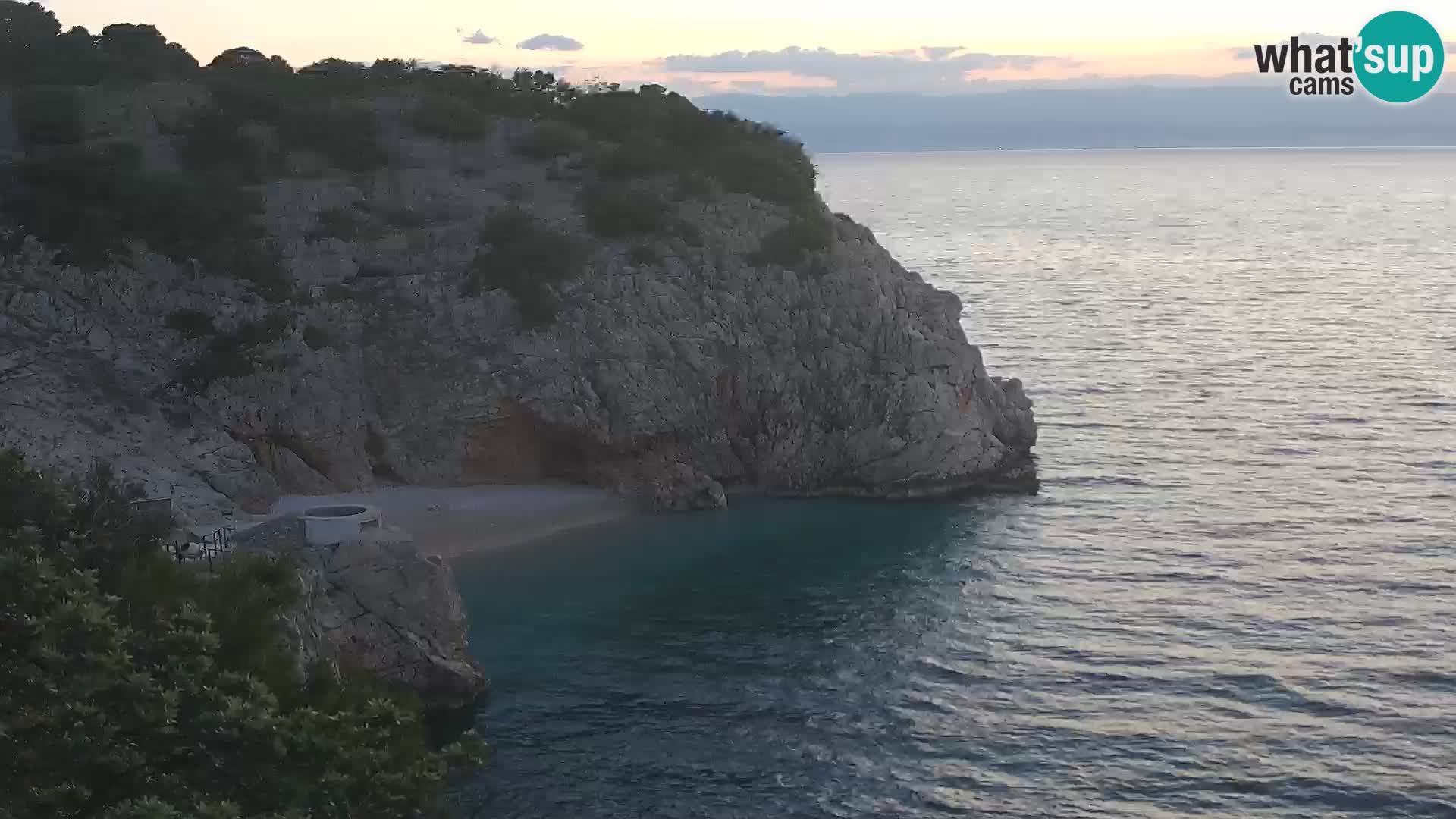Webcam Bersezio spiaggia – Draga di Moschiena – Croazia