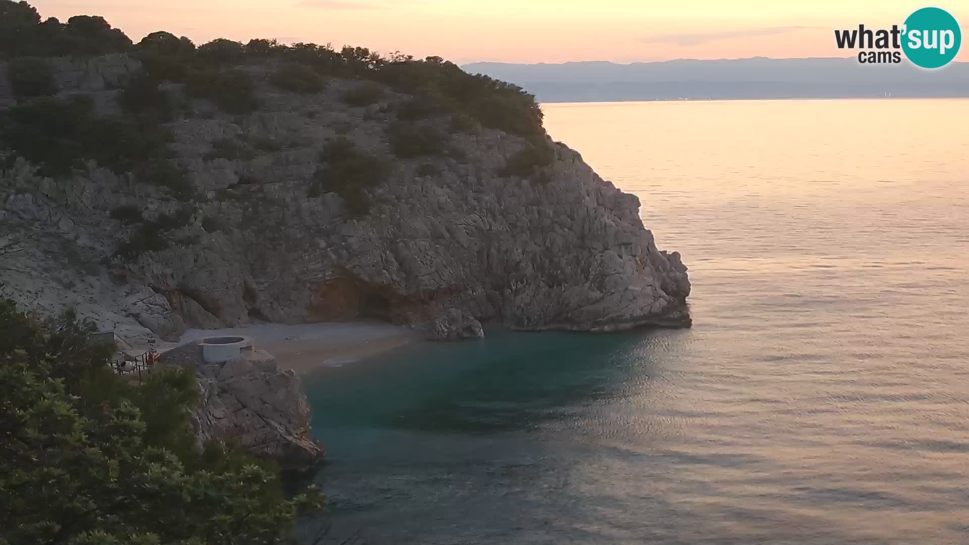 Webcam Bersezio spiaggia – Draga di Moschiena – Croazia