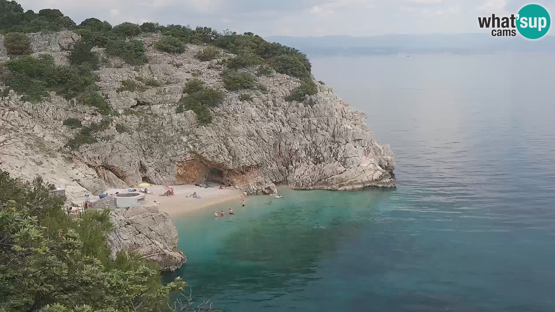 Webcam Brseč beach – Mošćenička Draga – Croatia