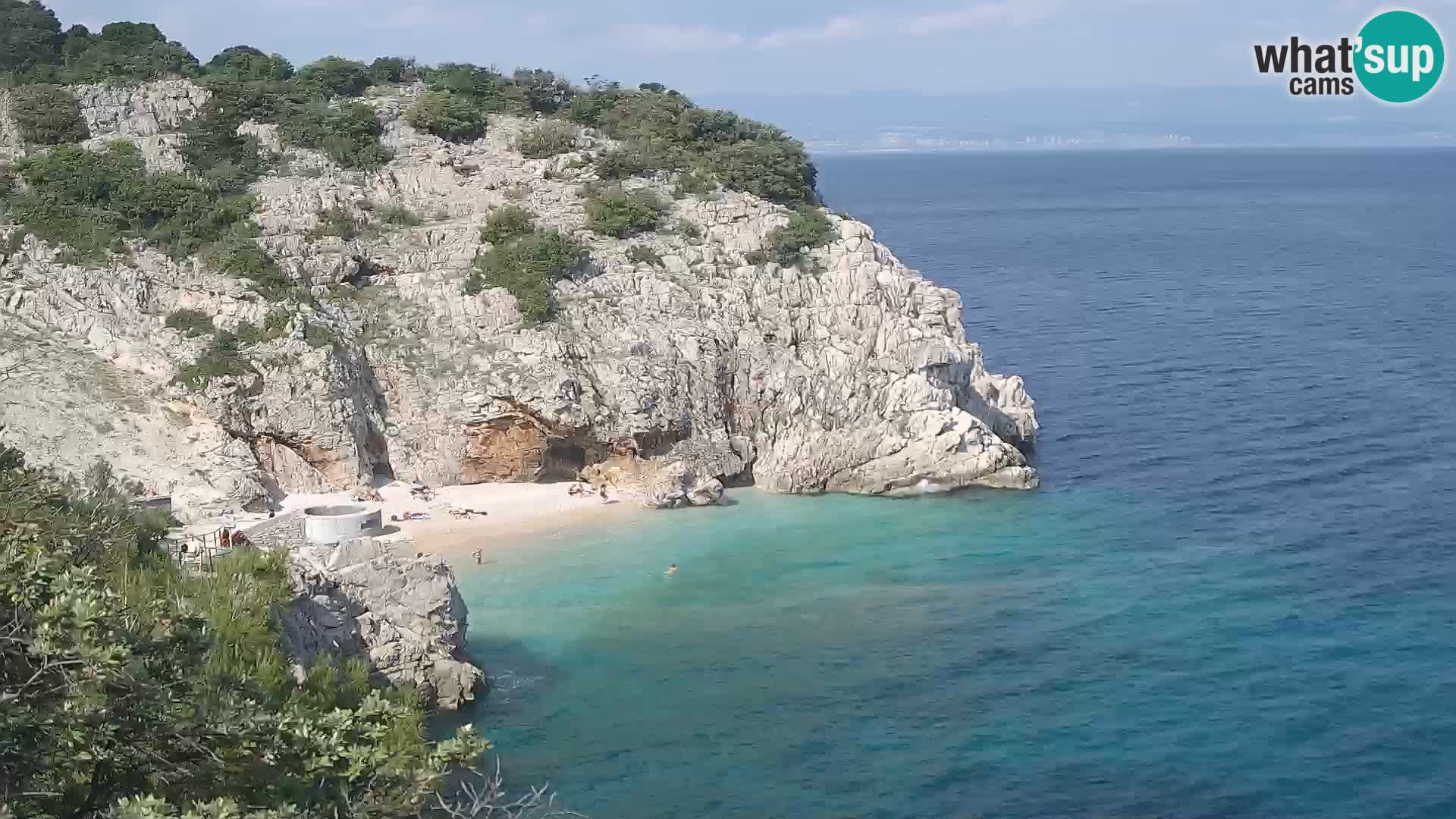 Web kamera plaže Brseč – Mošćenička Draga – Hrvatska