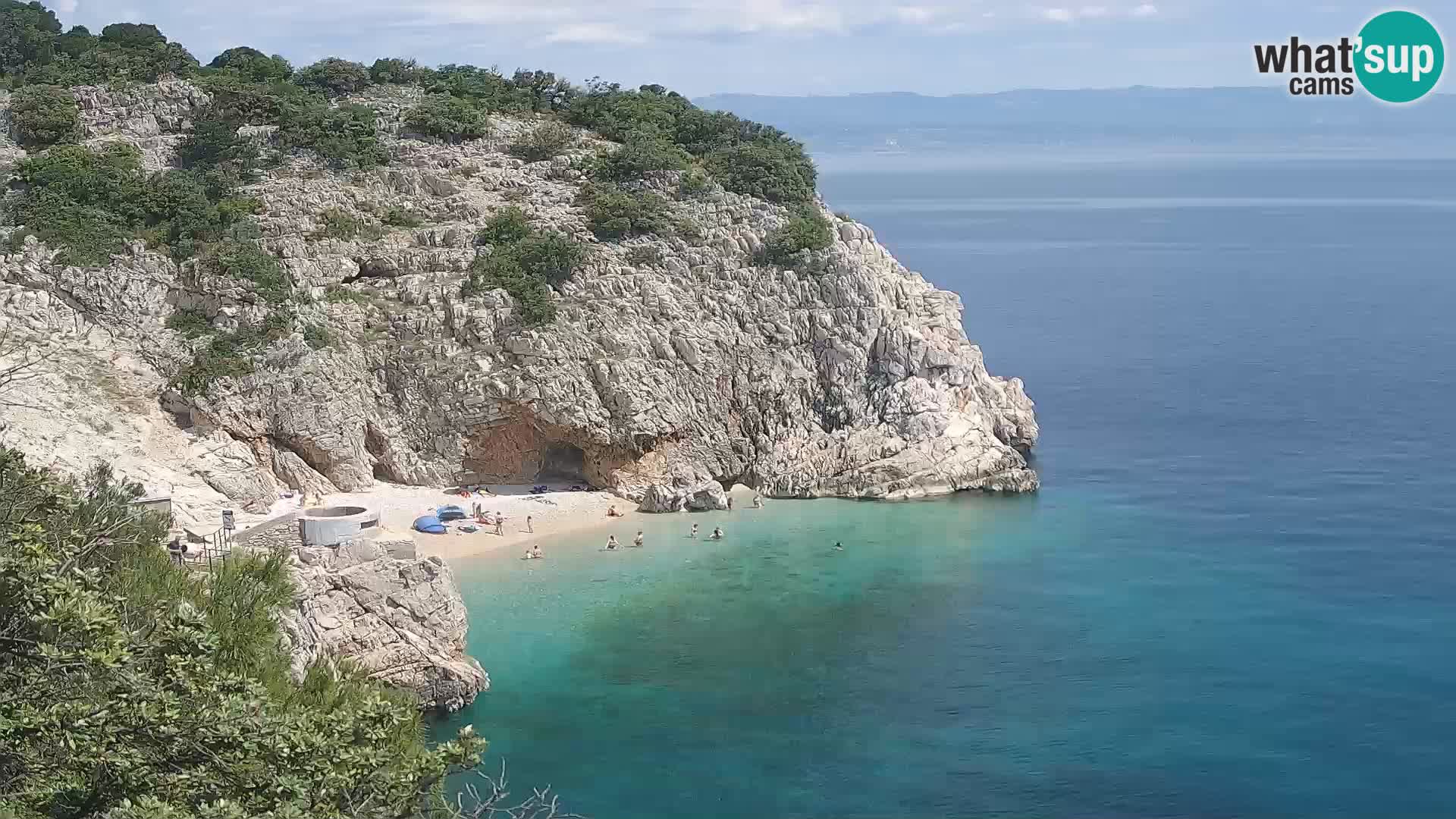 Webcam Brseč beach – Mošćenička Draga – Croatia
