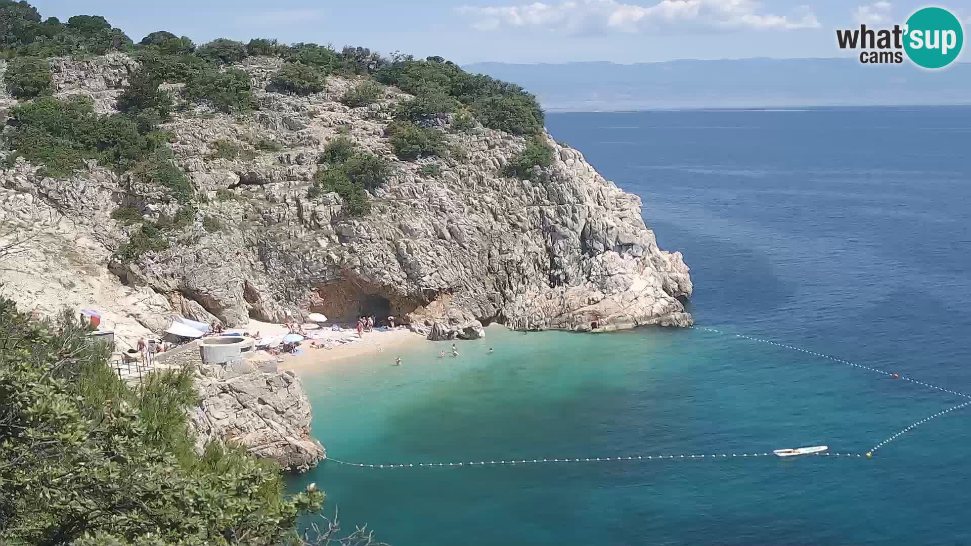 Webcam Brseč Strand – Mošćenička Draga – Kroatien