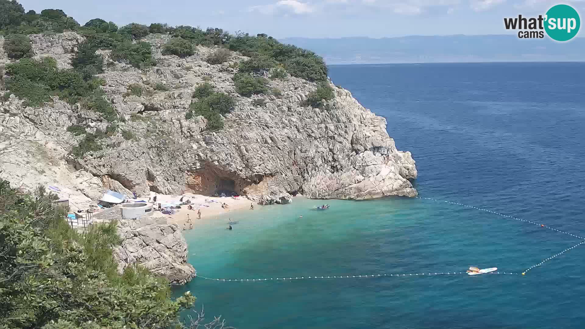 Web kamera plaže Brseč – Mošćenička Draga – Hrvatska