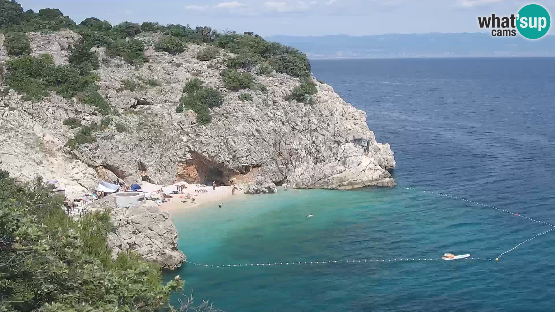 Web kamera plaže Brseč – Mošćenička Draga – Hrvatska