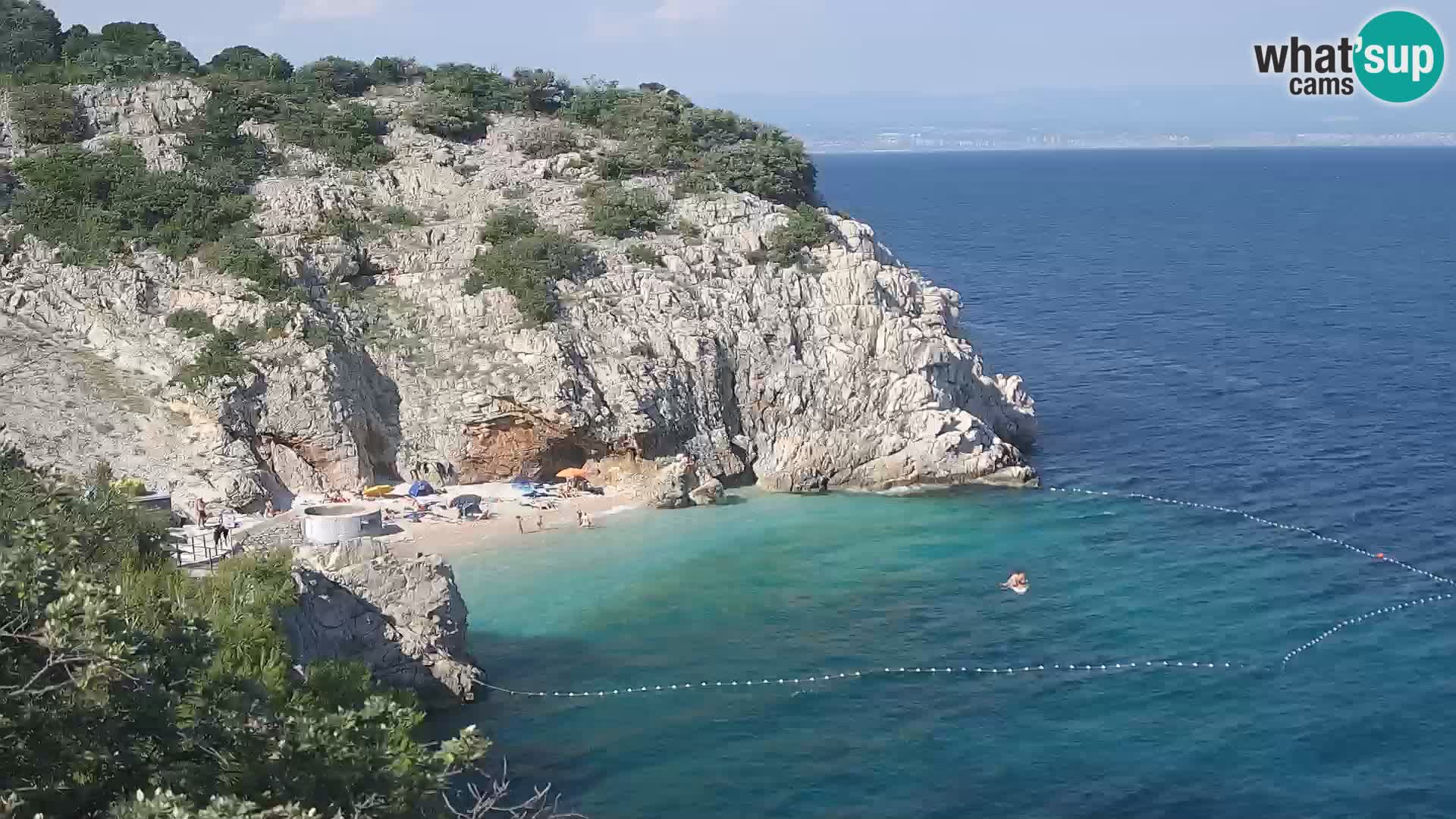 Webcam Brseč beach – Mošćenička Draga – Croatia