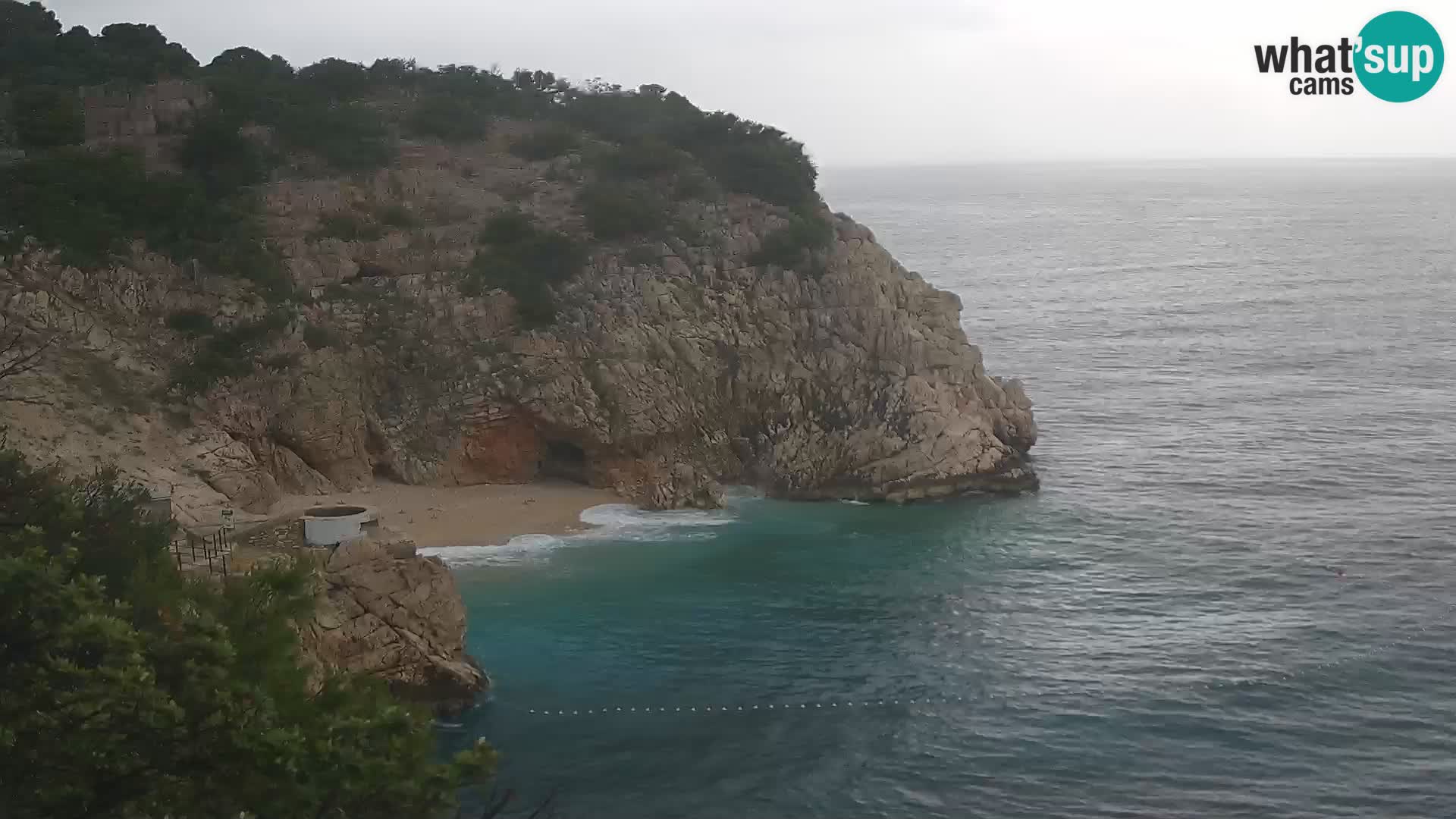 Cámara web de la playa de Brseč en Mošćenička Draga, Croacia