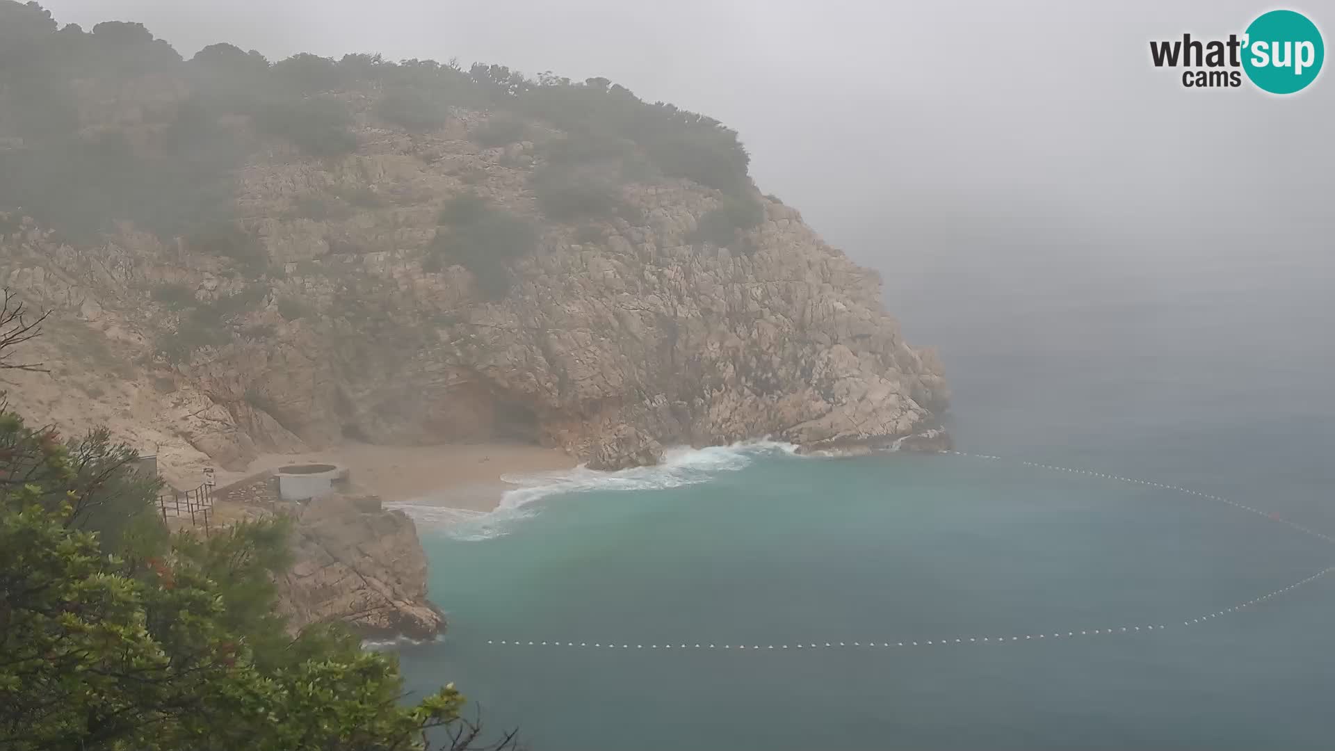 Spletna kamera Brseč plaža – Mošćenička Draga – Hrvaška