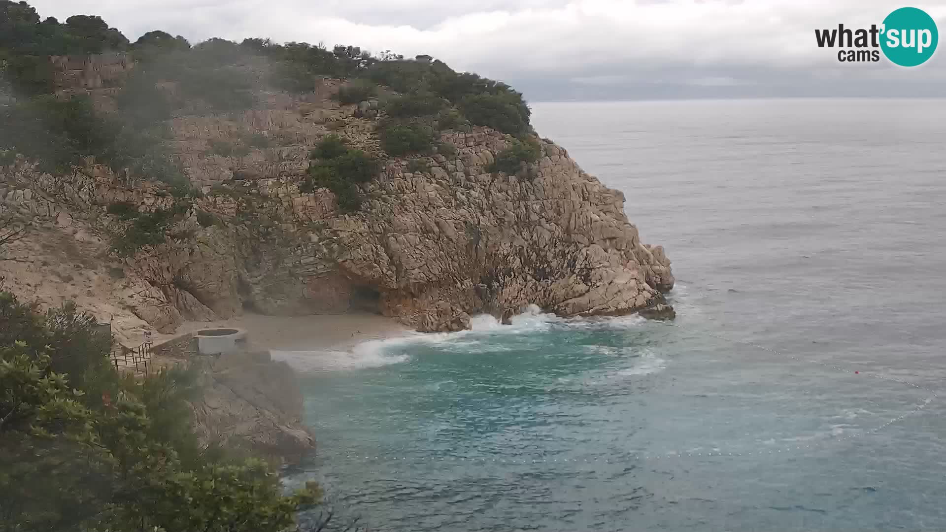 Webcam Brseč Strand – Mošćenička Draga – Kroatien