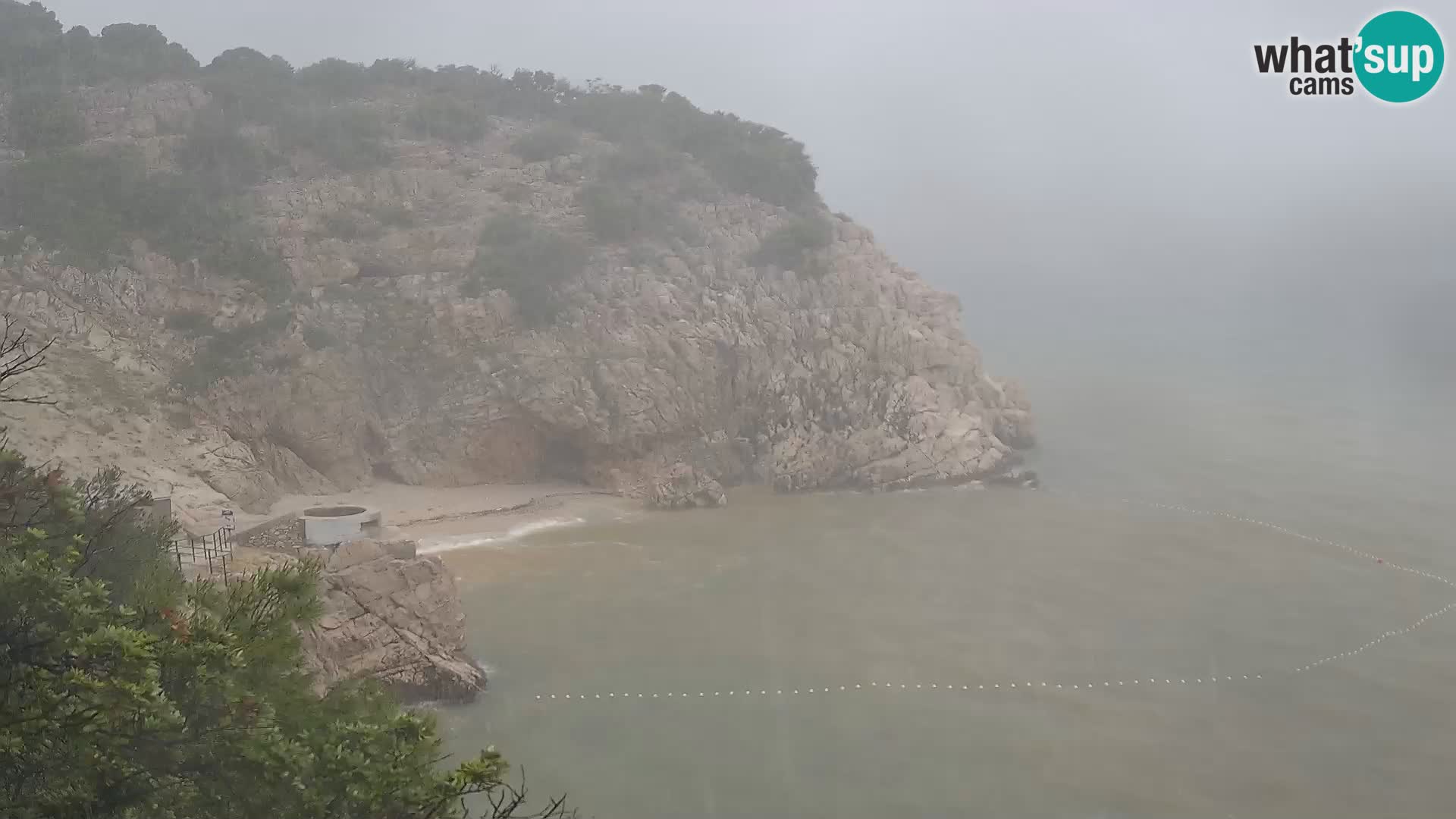 Webcam Brseč beach – Mošćenička Draga – Croatia