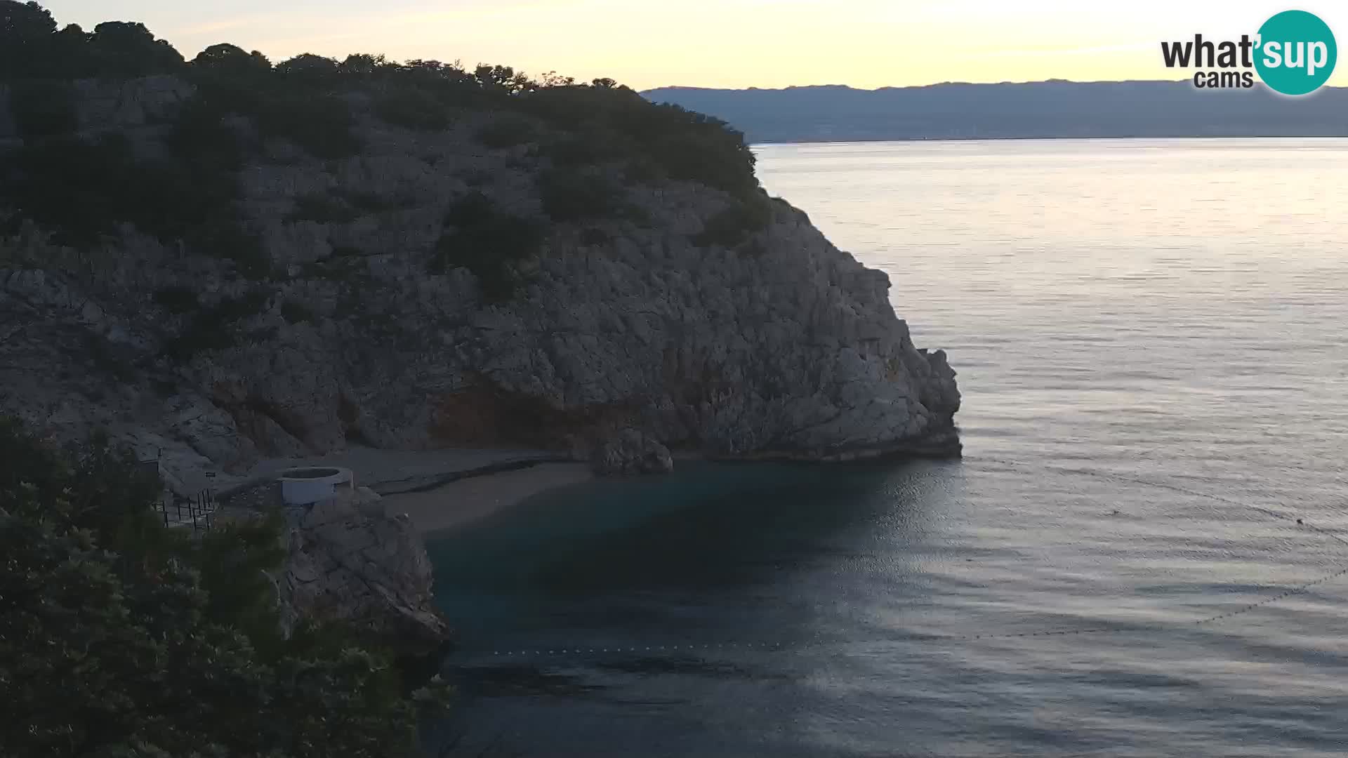 Cámara web de la playa de Brseč en Mošćenička Draga, Croacia
