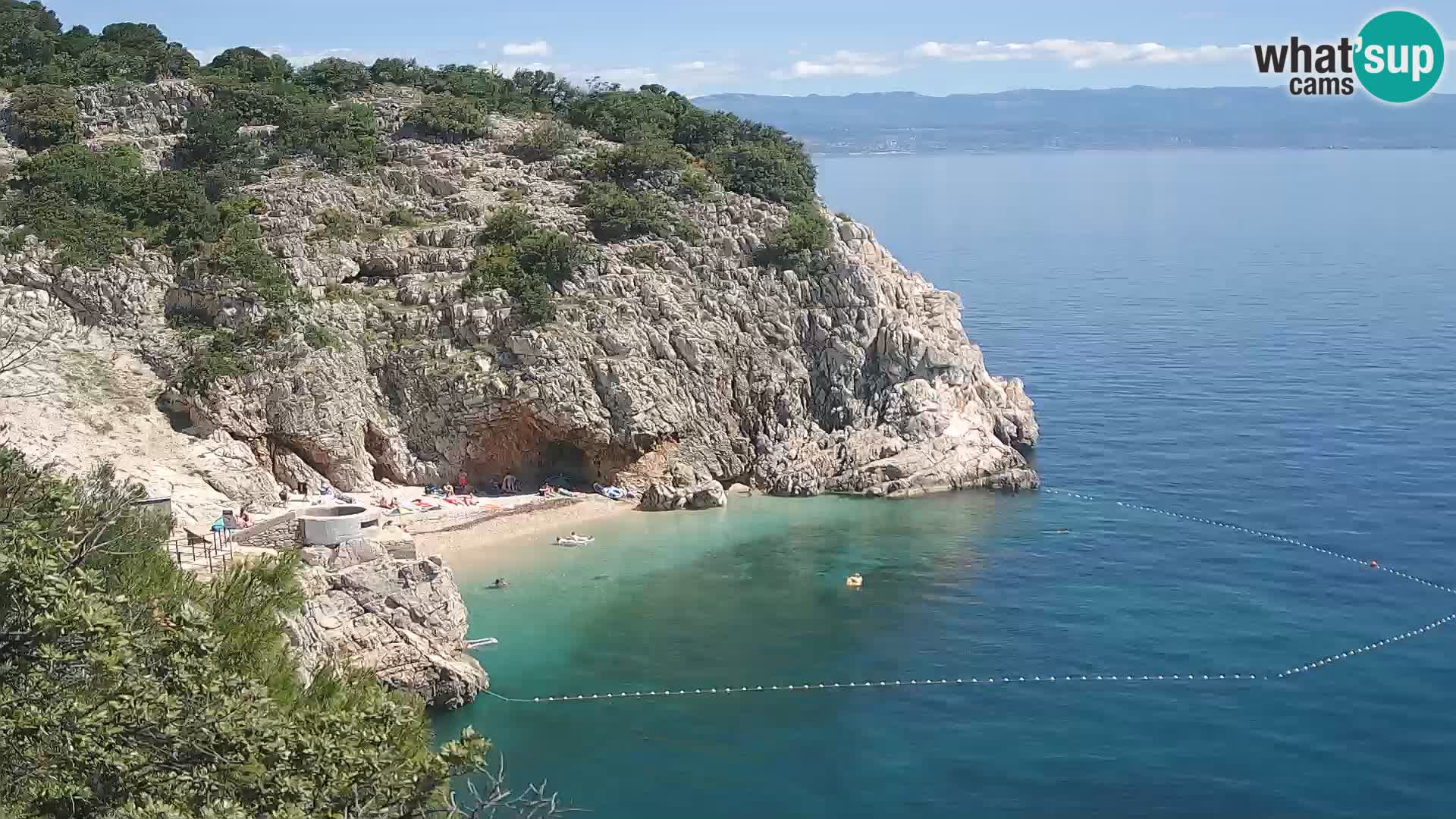 Webcam Bersezio spiaggia – Draga di Moschiena – Croazia
