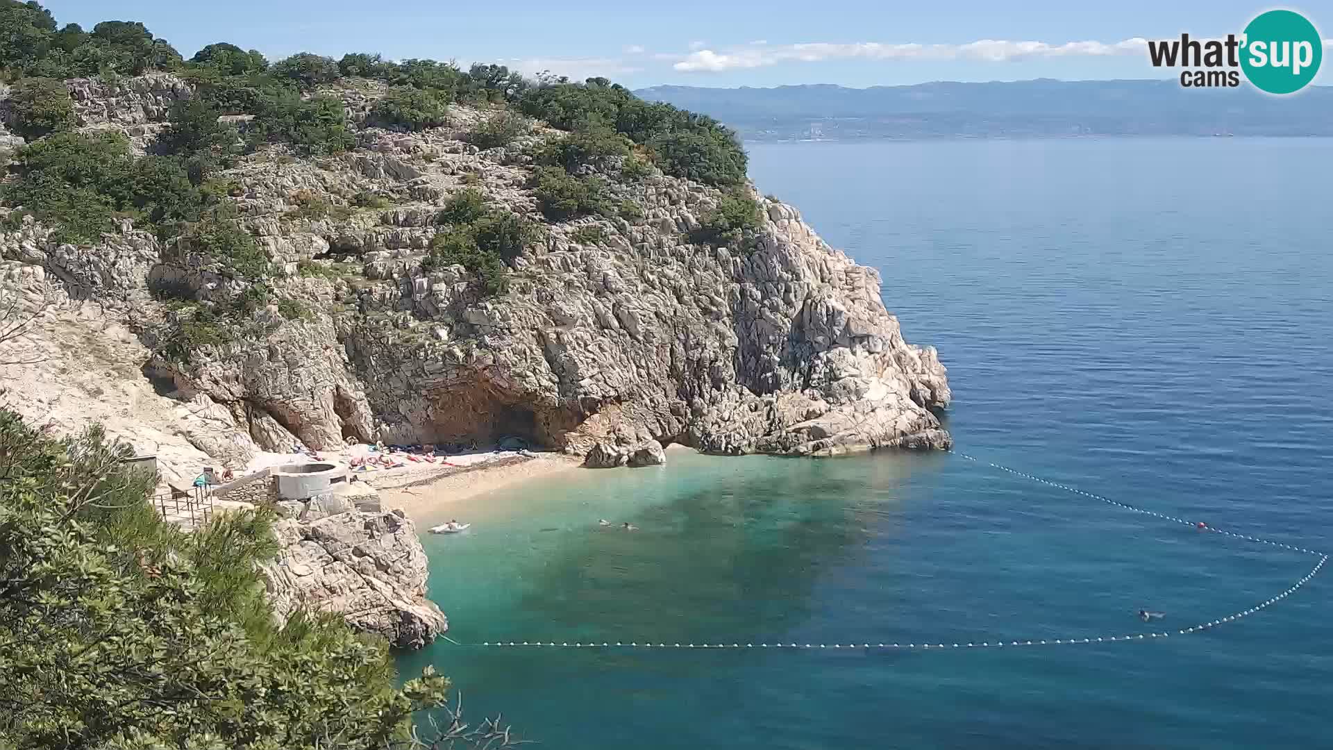 Web kamera plaže Brseč – Mošćenička Draga – Hrvatska