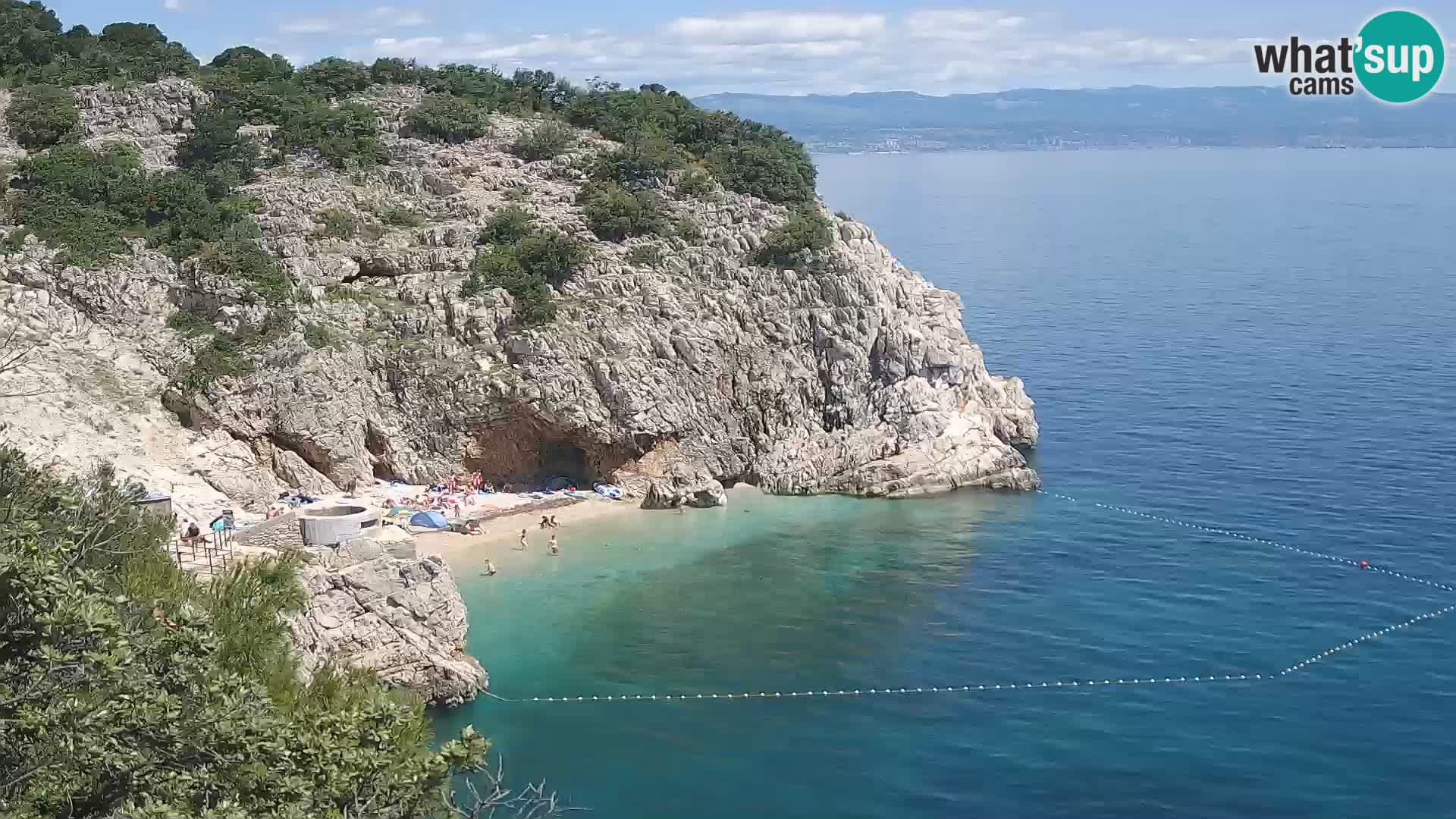 Webcam Bersezio spiaggia – Draga di Moschiena – Croazia