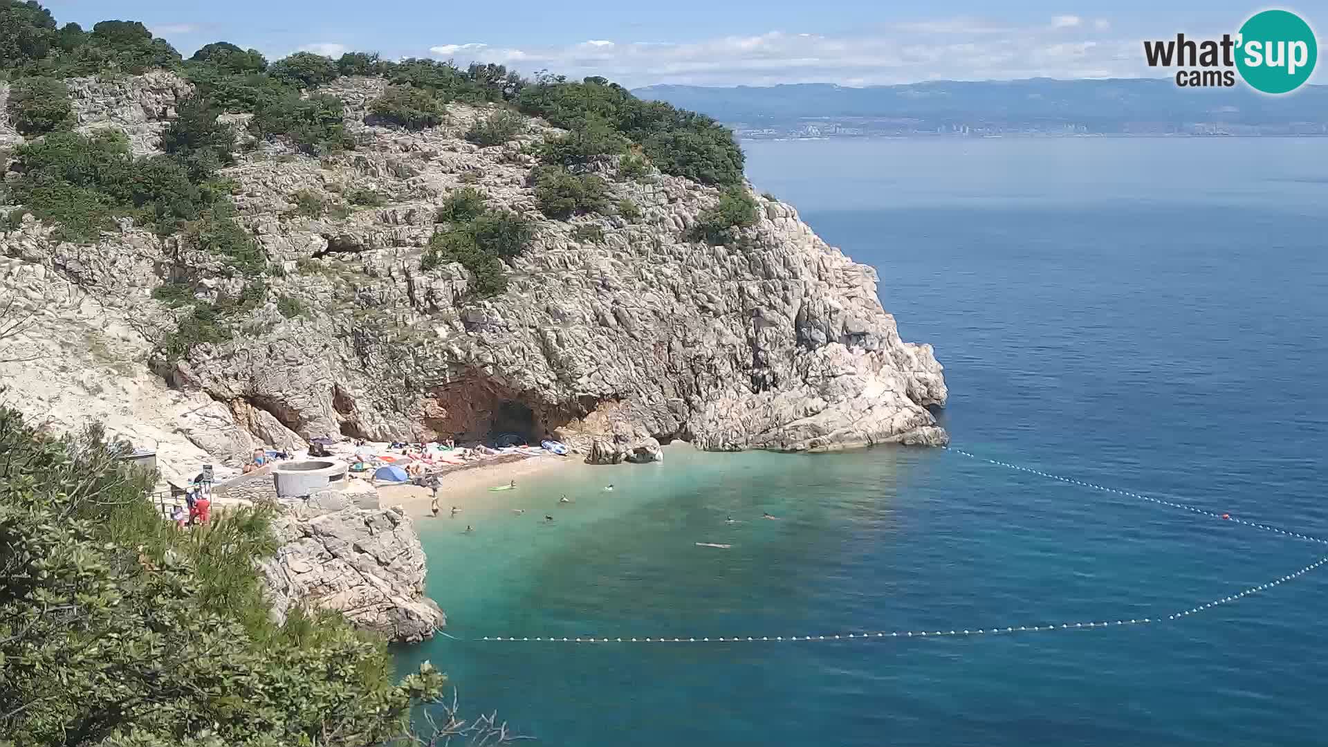 Web kamera plaže Brseč – Mošćenička Draga – Hrvatska