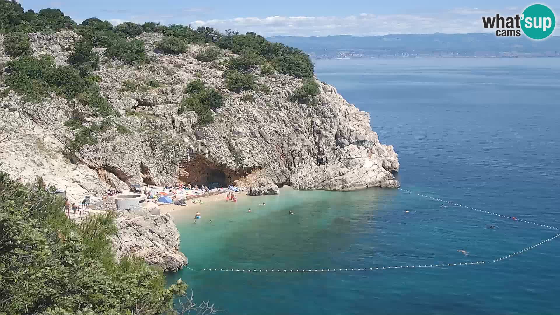 Webcam Bersezio spiaggia – Draga di Moschiena – Croazia