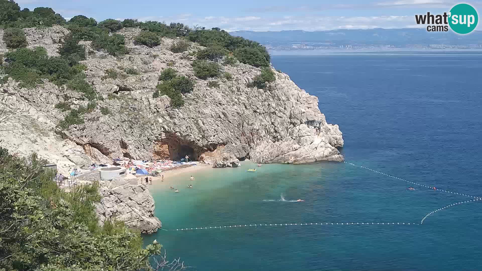 Webcam Bersezio spiaggia – Draga di Moschiena – Croazia