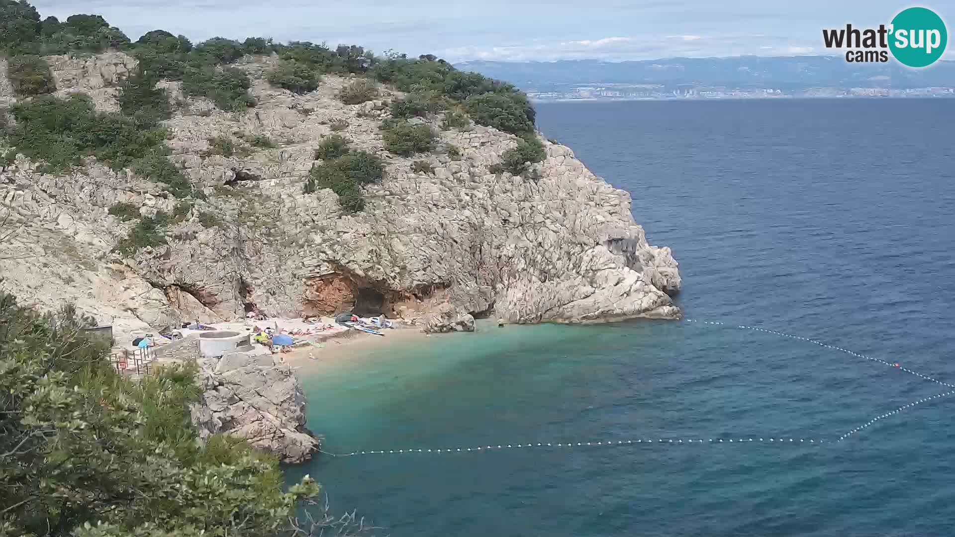 Webcam Brseč beach – Mošćenička Draga – Croatia