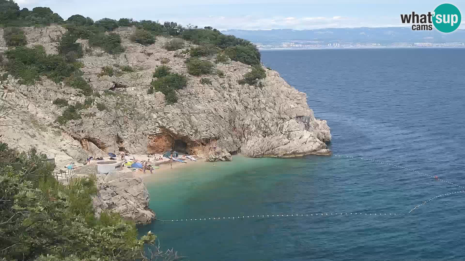 Webcam Bersezio spiaggia – Draga di Moschiena – Croazia