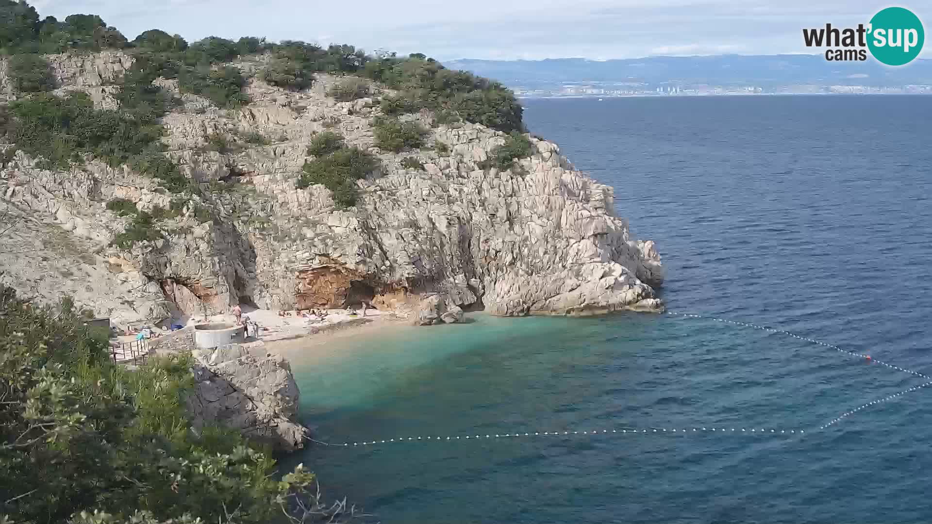 Web kamera plaže Brseč – Mošćenička Draga – Hrvatska