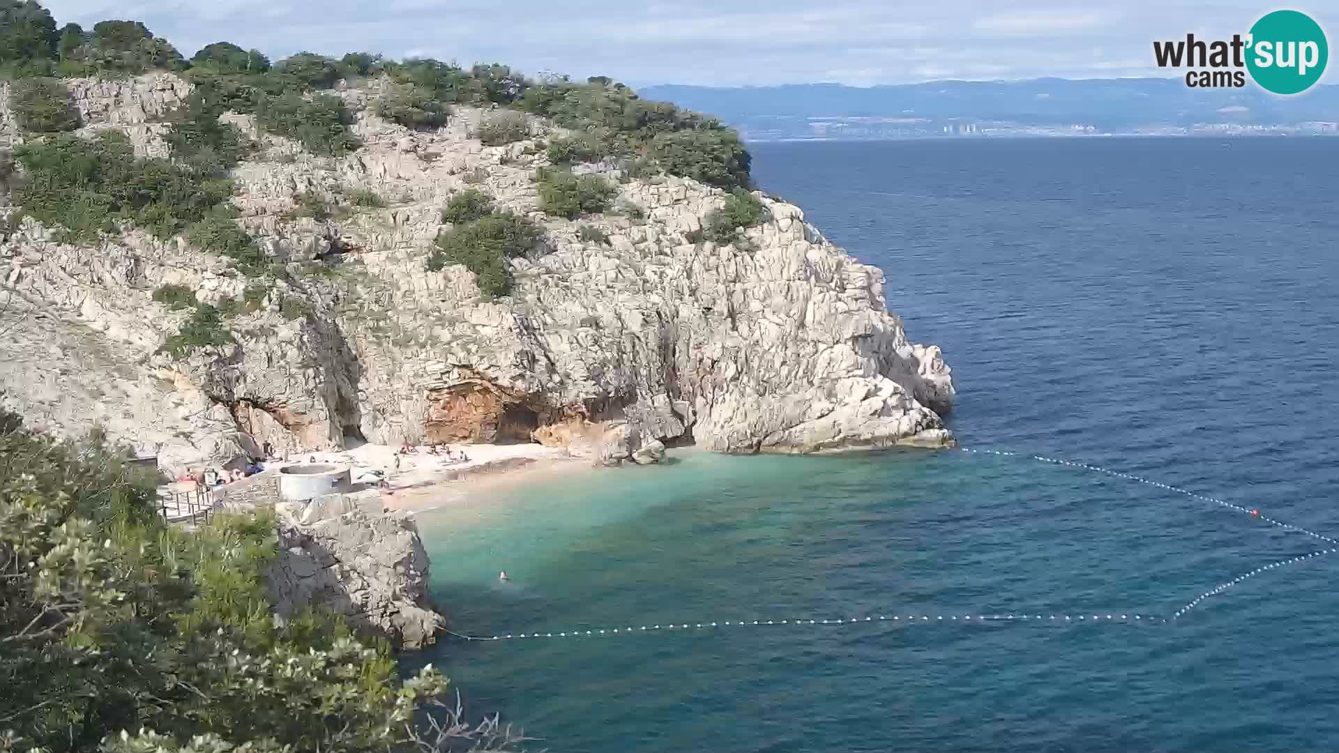 Webcam Bersezio spiaggia – Draga di Moschiena – Croazia